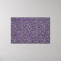 Weirely Zen Stretched Canvas Print Lila Abstrakt