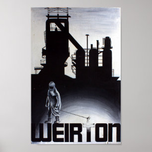 Weirton Stahlwerk-Hochofen Poster