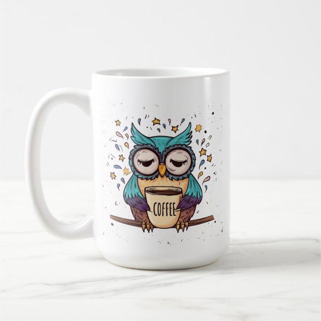 Weise Eule Kaffeetasse Geschenk (Links)