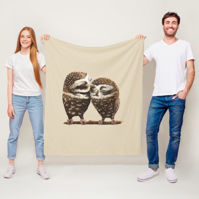 Weise Eulen Fleecedecke (Beispiel)