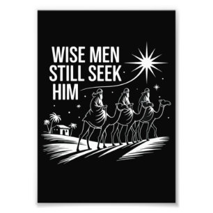Weise Männer suchen ihn noch immer christliches We Fotodruck