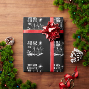 Weise Männer suchen ihn noch immer christliches We Geschenkpapier