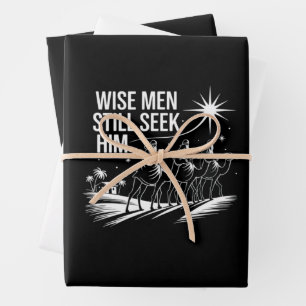Weise Männer suchen ihn noch immer christliches We Geschenkpapier Set