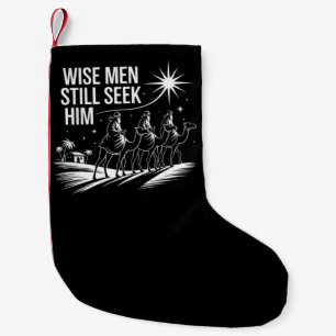 Weise Männer suchen ihn noch immer Christliches We Kleiner Weihnachtsstrumpf
