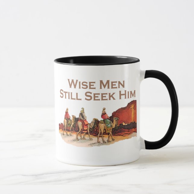 Weise Männer suchen ihn noch, Weihnachten Tasse (Rechts)