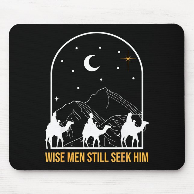 Weise Männer suchen ihn noch Weihnachtskrippe Chri Mousepad (Vorne)