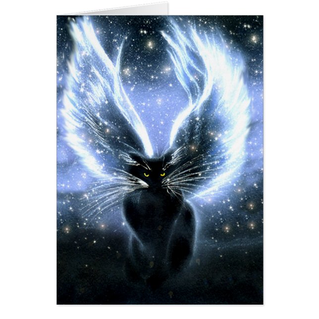 weise One Fairy Cat Card (Vorne)