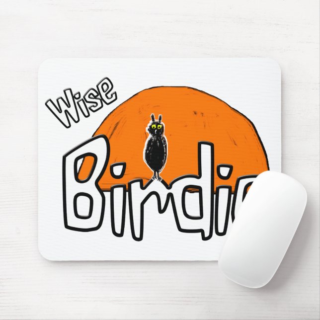 Weise Vogelmäuse-Mauspad Mousepad (Mit Mouse)