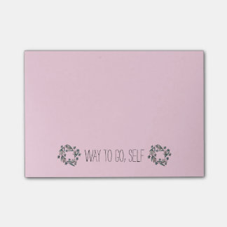 Weise zu gehen, Selbst Post-it Klebezettel