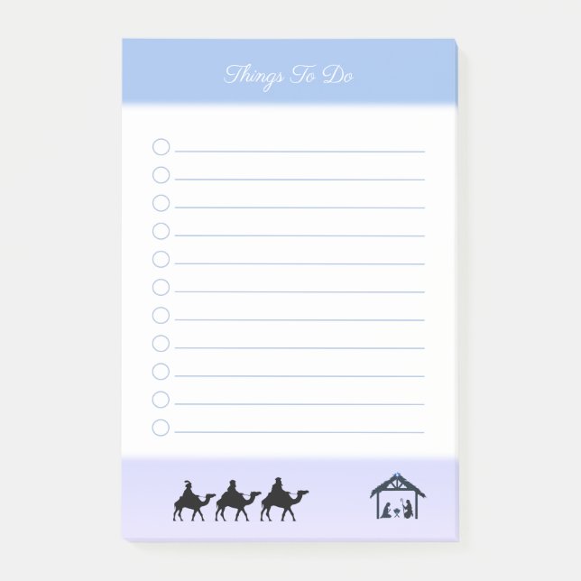 Weisen Menschen und Bethlehem Dinge zu tun Post-it Klebezettel (Vorderseite)