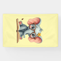 Weiser Baby-Elefant