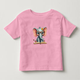 Weiser Baby-Elefant Kleinkind T-shirt