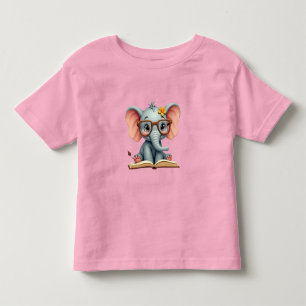 Weiser Baby-Elefant Kleinkind T-shirt
