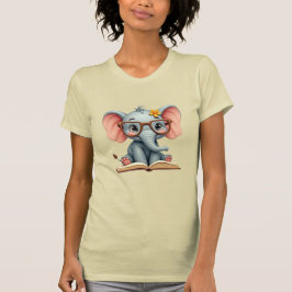 Weiser Baby-Elefant T-Shirt