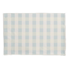 Weiser beige großer Karo-Standard-Sahnekissenbezug Kissenbezug