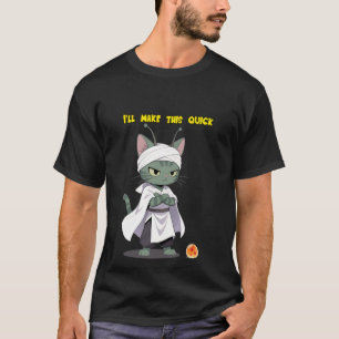 Weiser grüner Munchkin-Kriegerkater T-Shirt