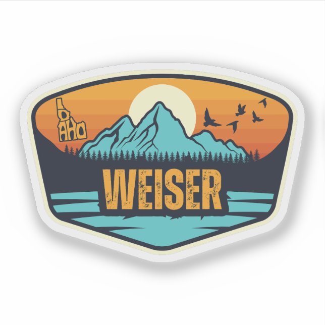 Weiser, Idaho Aufkleber (Vorderseite)