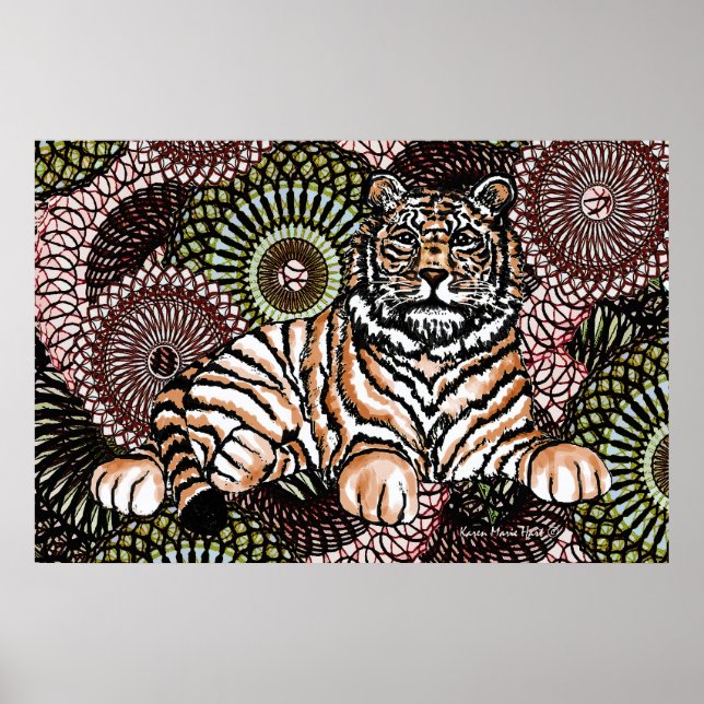 Weiser Tiger Poster (Vorne)