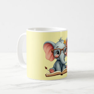 Weises Baby-Elefant Kaffeetasse