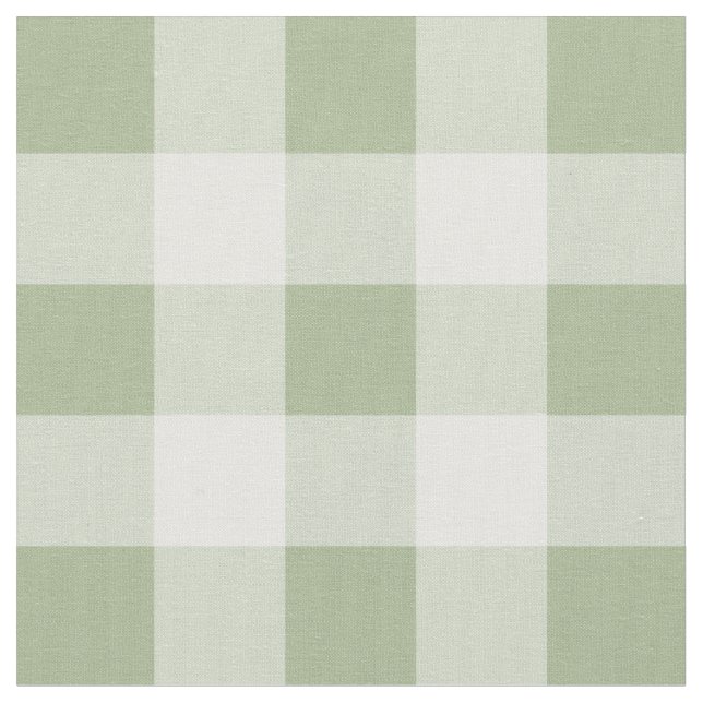 Weises Grün-und Weiß-Gingham-Muster-Gewebe Stoff (Nahaufnahme)