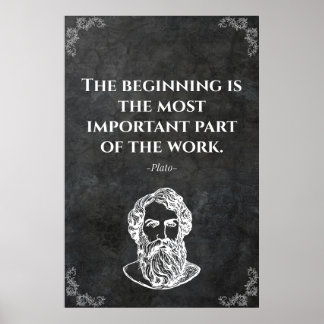 Weises Zitat von Plato. Weisheit Poster