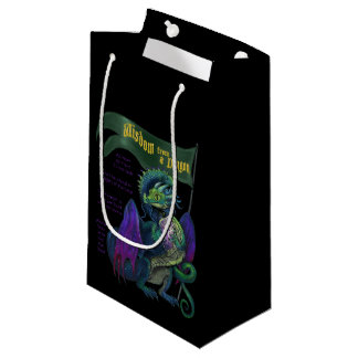 Weisheit aus einem Drachen kleine Geschenktasche Kleine Geschenktüte