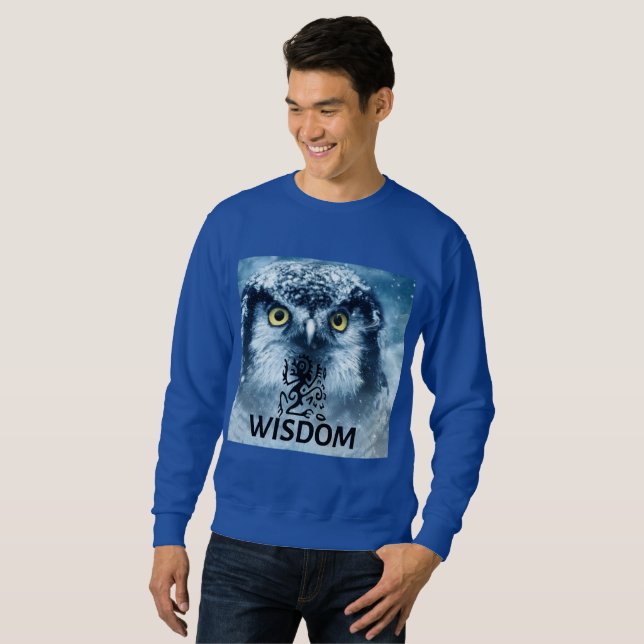 Weisheit der Eule Sweatshirt (Vorne ganz)