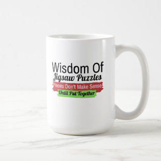 Weisheit einer Puzzle-Tasse Kaffeetasse