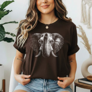 Weisheit – Elefantenporträt  T-Shirt