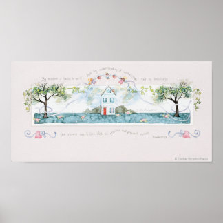 Weisheit ist ein Haus gebaut Poster