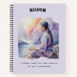 Weisheit Positive Bejahung Notizbuch