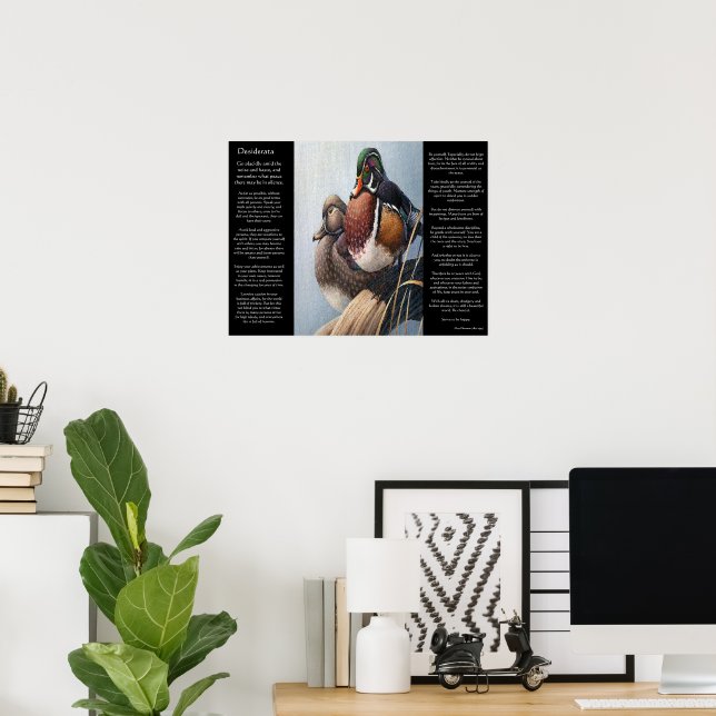 Weisheit und Enten von Water DESIDERATA Poster (Heimbüro)