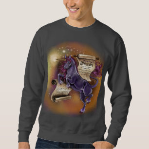 Weisheit von einem Einhorn~Herren Basic Sweatshirt