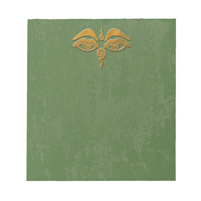 Weisheitsaugen Gold Notizblock (Vorderseite)