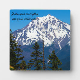 Weisheitstabletts Plaque mit Easel Fotoplatte