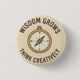 Weisheitswachstum — Denke kreativ  Button