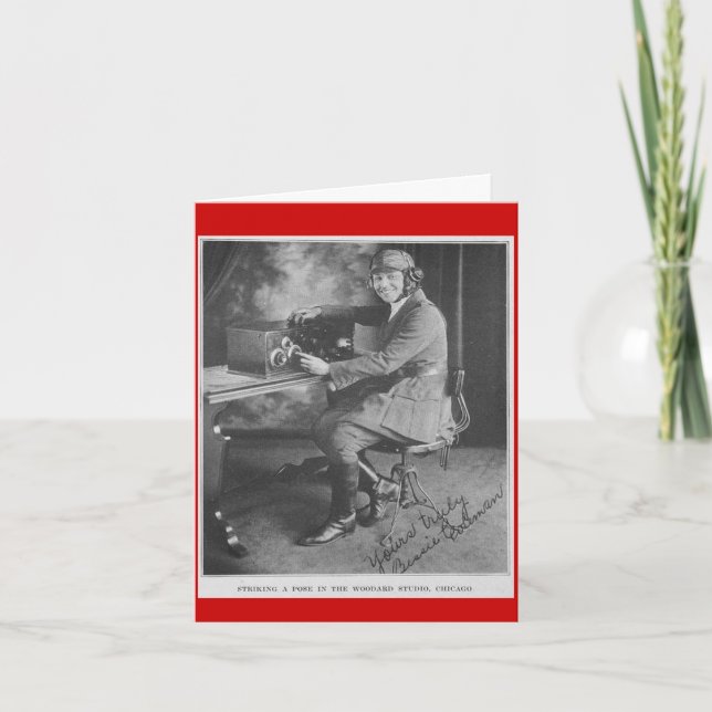 Weisheitsworte: Bessie Coleman Karte (Vorderseite)