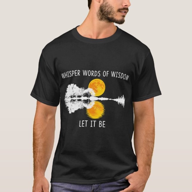 Weisheitsworte Gelassen - Es ist Gitarrensee Shad T-Shirt (Vorderseite)