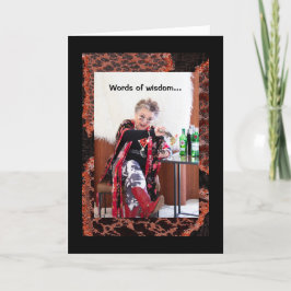 Weisheitsworte über Lachen/Gesang/Arbeiten Karte