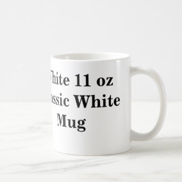 Weiß 11-Unze-klassische weiße Tasse