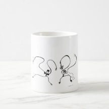 Weiß 325-ml-klassische weiße Tasse. Die Hochzeit