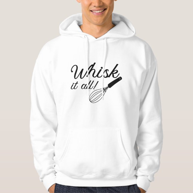 Weiß alles hoodie (Vorderseite)