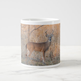 Weiß angebundene Rotwild TUNNEL-BOHRWAGENTasse Jumbo-Tasse