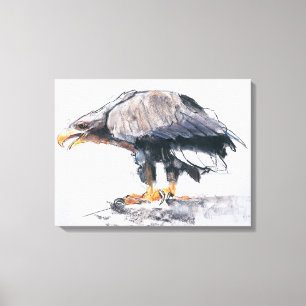 Weiß angebundenes Meer Eagle 2001 Leinwanddruck