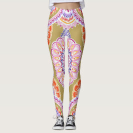 Weiß auf Pappfarbe 2 Leggings