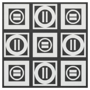 Weiß auf Schwarz Geometrischem Muster mit gleichem Stoff