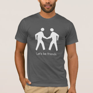 Weiß auf schwarzem Fremd-Reduzierungs-Zonen-T - T-Shirt