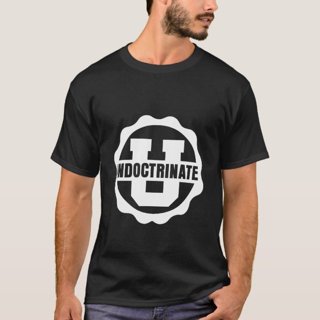 Weiß-auf-Schwarzer vorderer u. hinterer einfacher T-Shirt (Vorderseite)