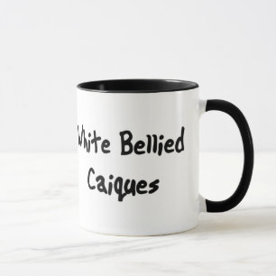 Weiß aufgeblähte Caiques-Tasse Tasse