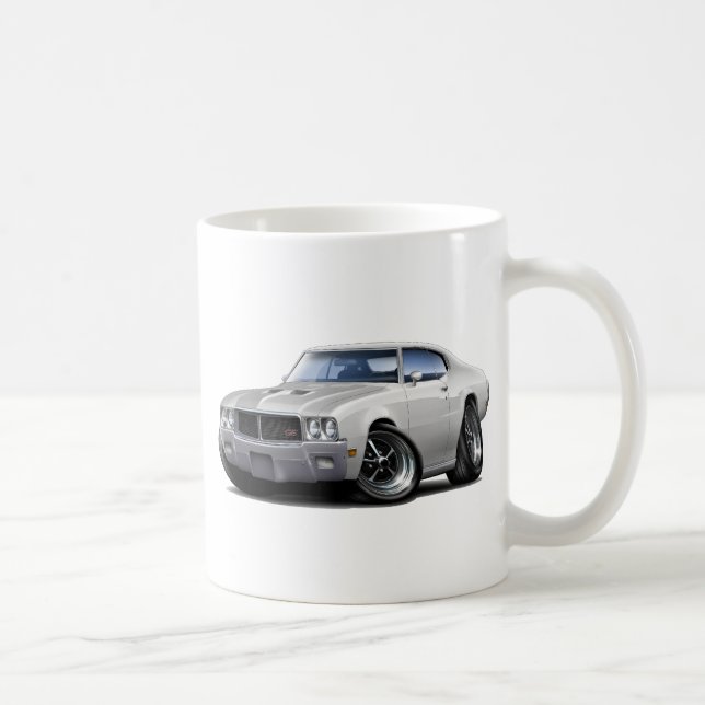 Weiß-Auto 1970-72 Buicks GS Kaffeetasse (Rechts)